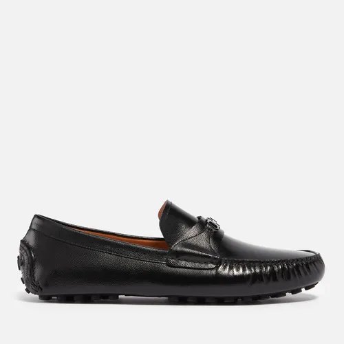 Salvatore Ferragamo Men's Florin Leather Moccasin Shoes - EU 41/UK