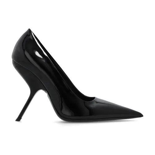Salvatore Ferragamo , Patent leather stiletto pumps ,Black female, Sizes:
