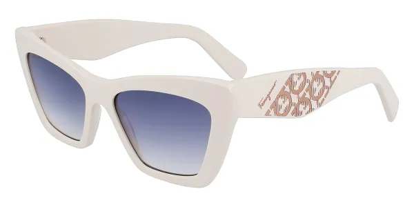 Salvatore Ferragamo SF 1081SE 103 Women's Sunglasses White Size 55
