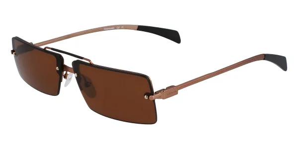 Salvatore Ferragamo SF 306S 762 Men's Sunglasses Gold Size 65