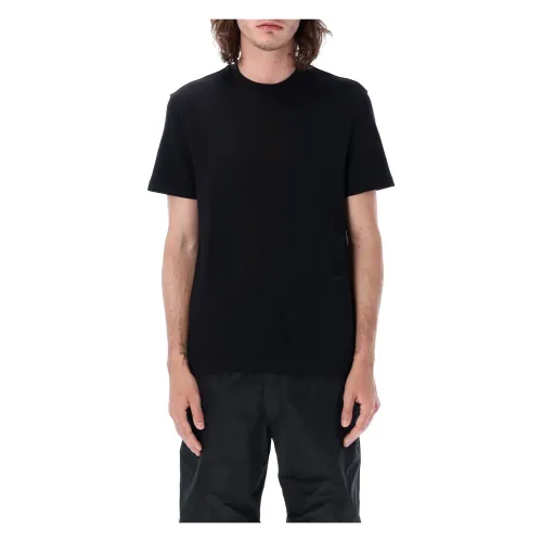 Salvatore Ferragamo , Short Sleeve T-Shirt ,Black male, Sizes: