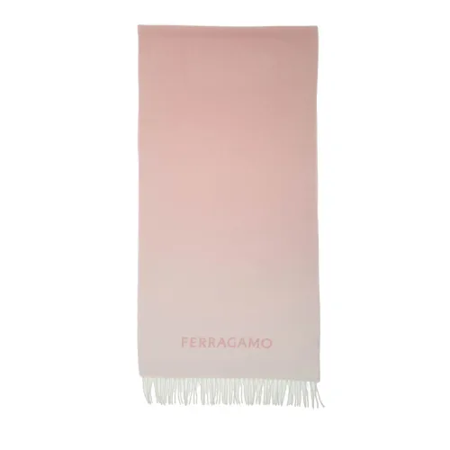 Salvatore Ferragamo , Womens Accessories Scarves Pink/mascarpone Ss24 ,Pink female, Sizes: ONE