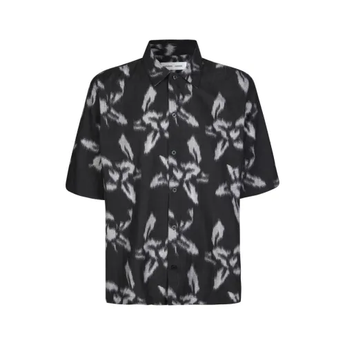 Samsøe Samsøe , Modern X Shirt ,Black male, Sizes: