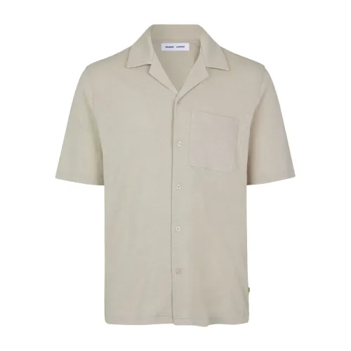 Samsøe Samsøe , Short Sleeve Shirts ,Gray male, Sizes: