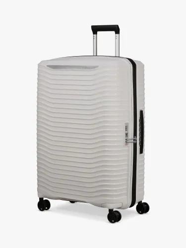 Samsonite Upscape Spinner 4-Wheel 75cm Large Suitcase, Cloud White - Cloud White - Unisex