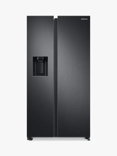 SAMSUNG RS68CG883EB1 Freestanding 65/35 American Fridge Freezer, Black - Black - Unisex