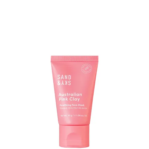 Sand & Sky Australian Pink Clay Porefining Face Mask Deluxe Travel Size 30g