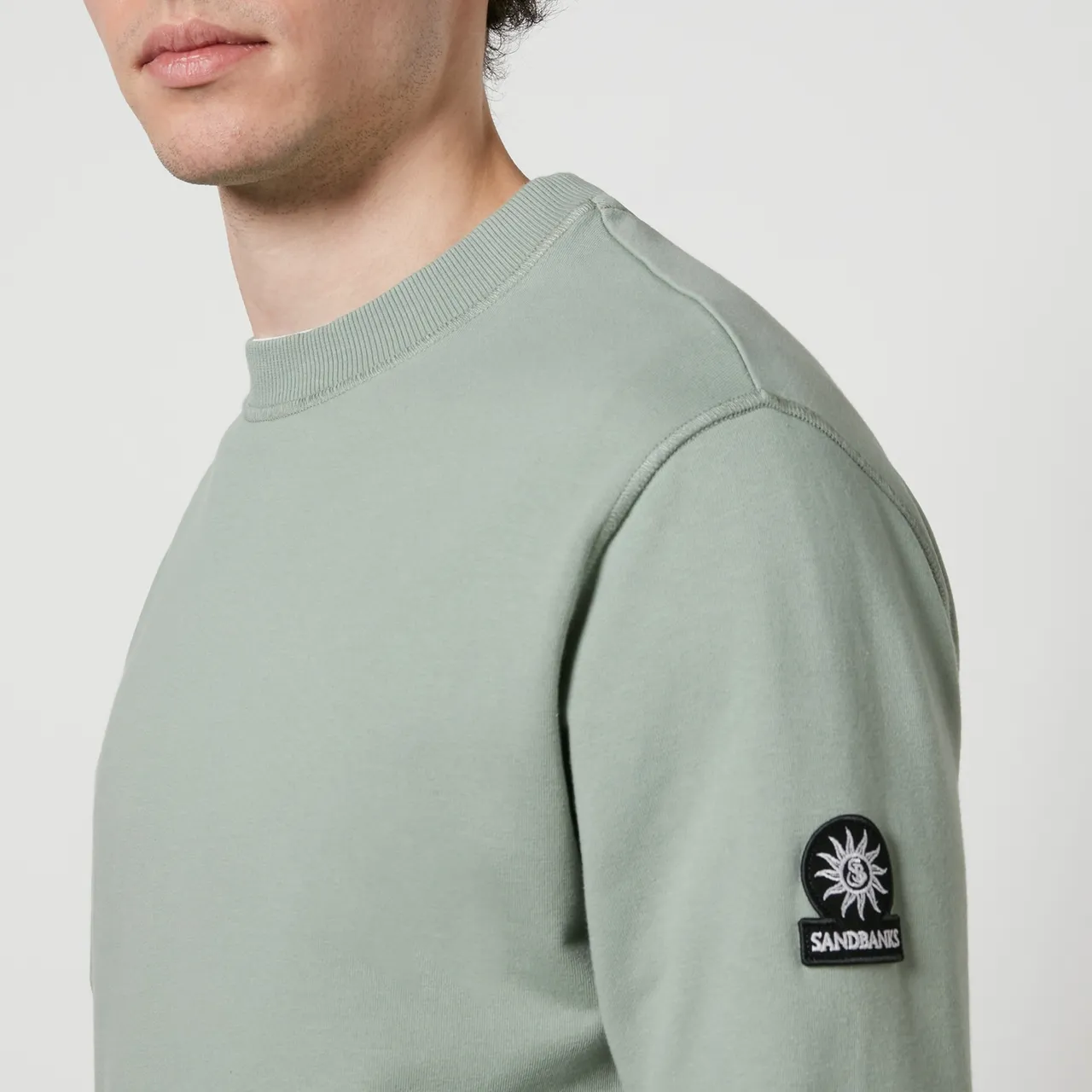 Sandbanks Badge Logo-Appliquéd Organic Cotton-Blend Sweatshirt