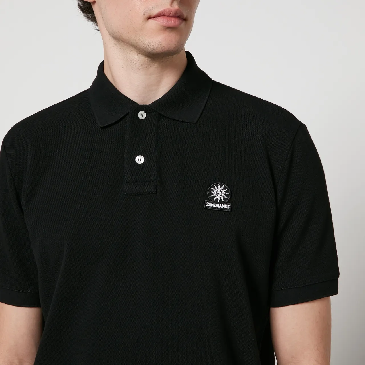 Sandbanks Logo-Appliquéd Cotton-Piqué Polo Shirt