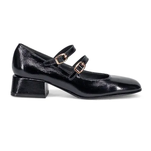 Sangiorgio , Elegant Black Heeled Shoes ,Black female, Sizes: