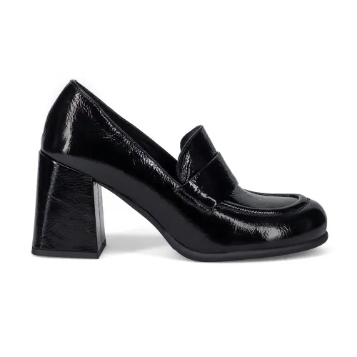 Sangiorgio , Glamorous Black Flat Shoes ,Black female, Sizes: