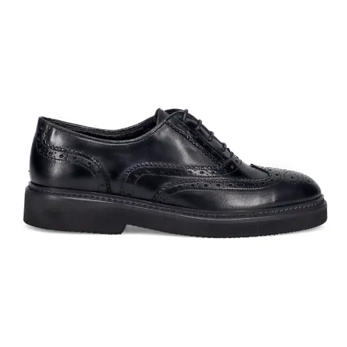 Sangiorgio , Refined Black Flat Shoes ,Black female, Sizes: