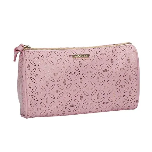 Sanjo Astrea Purse Style Cosmetic Bag with Gold Pattern