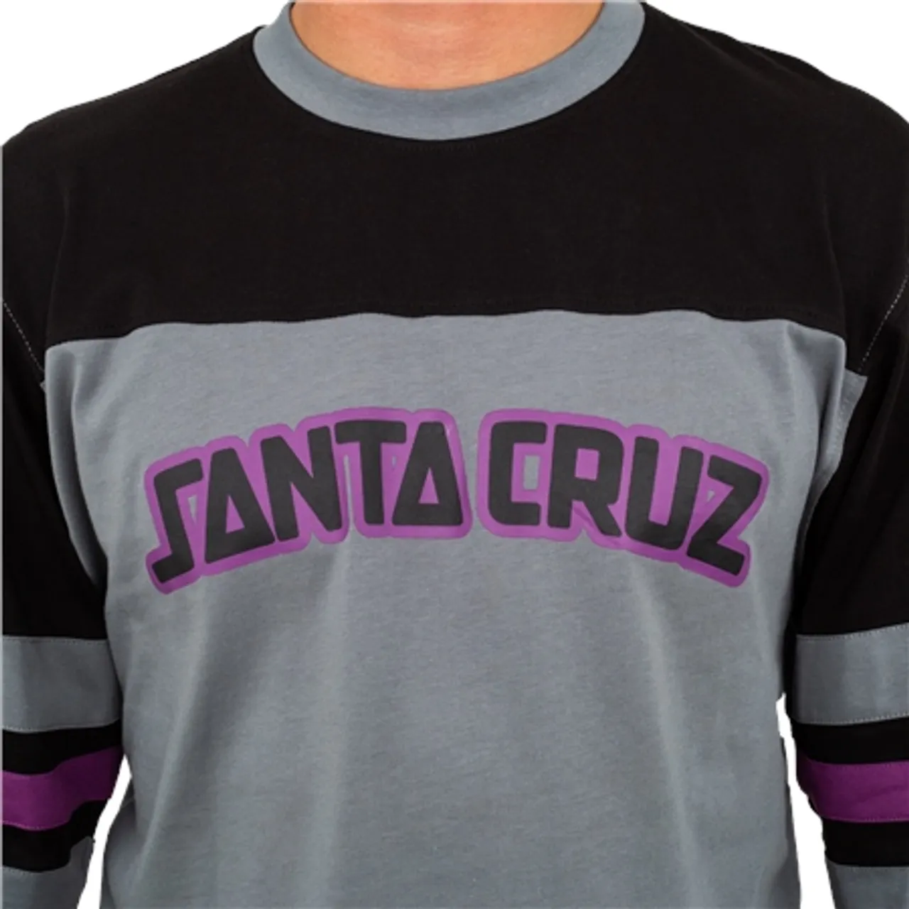 Santa Cruz Arch Strip Long Sleeve T-Shirt - Iron