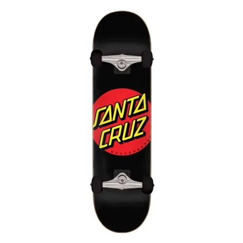 Santa Cruz Classic Dot 8.0" Skateboard - Black - 8.0"