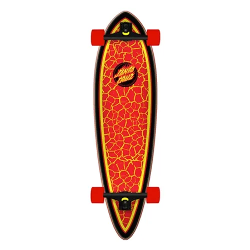 Santa Cruz Flame Dot Pintail 33" Skateboard - Red - 33"