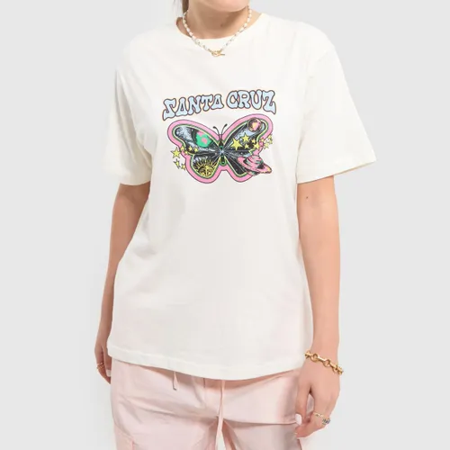 Santa Cruz Galactic Butterfly T-shirt In White