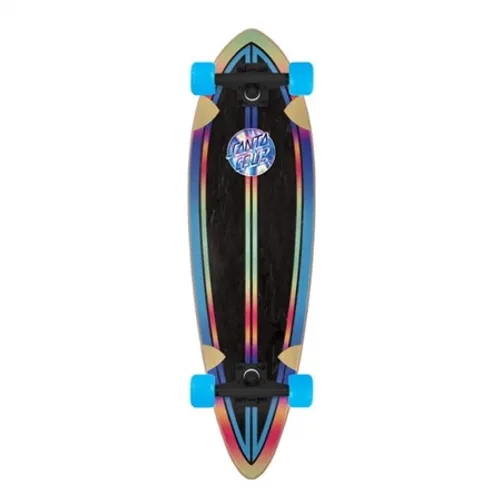 Santa Cruz Iridescent Dot 33" Pintail Skateboard - Multi - 33"