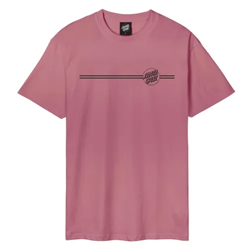 Santa Cruz Opus Dot Stripe T-Shirt - Dusty Rose