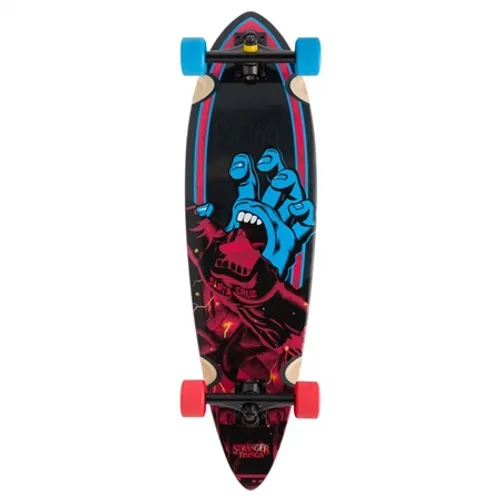Santa Cruz Stranger Things Screaming Hand Pintail Skateboard - Multi - 33"