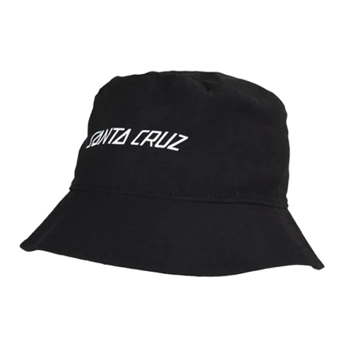 Santa Cruz Strip Cargo Bucket Hat - Wash Black
