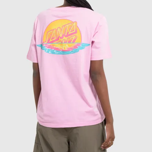 Santa Cruz Sunrise dot T-shirt in Pink