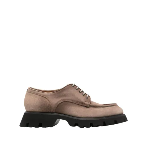 Santoni , Beige Gunnar Lace Up Shoes ,Beige male, Sizes: