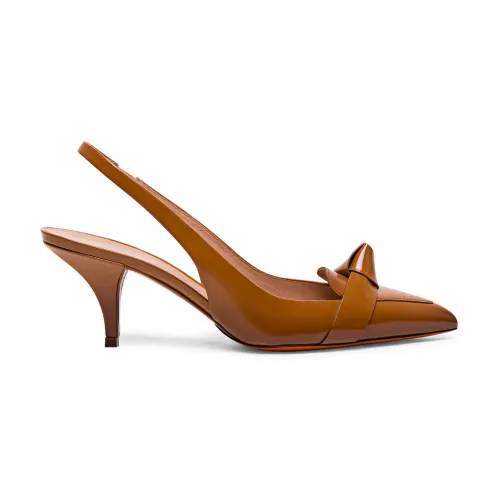 Santoni , Handcrafted Renaissance Slingback Heels ,Brown female, Sizes: