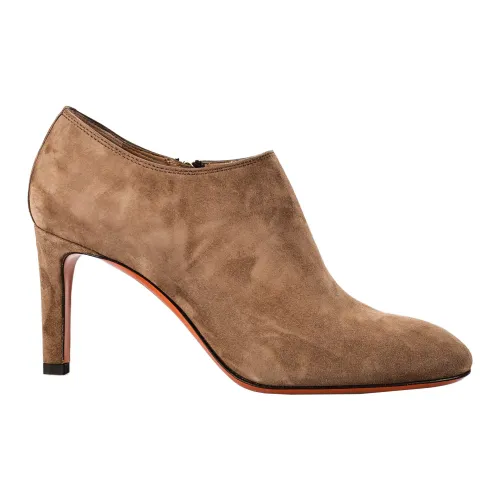 Santoni , Italian Leather Decolletes Shoes ,Brown female, Sizes:
