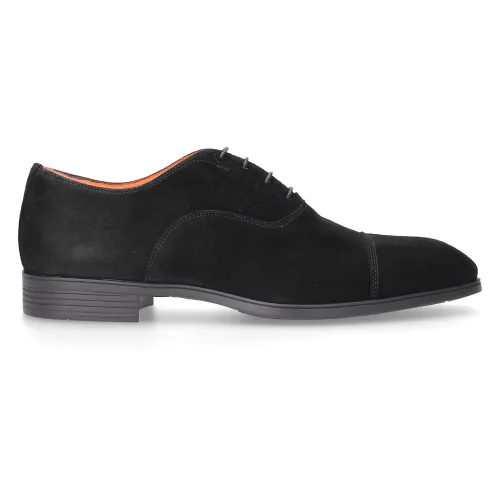 Santoni , Laced Shoes ,Black male, Sizes: