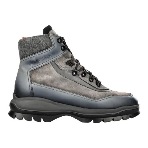 Santoni , Leather Ankle Boots ,Multicolor male, Sizes: