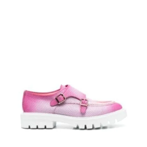 Santoni , Stylish Loafers for Women ,Pink female, Sizes: