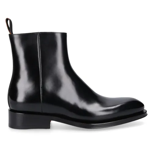 Santoni , Upgrade Your Style with These Chelsea Boots ,Black male, Sizes: