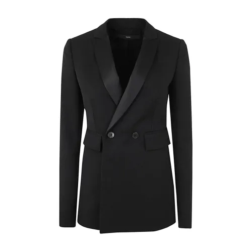 Sapio , Double Breasted Blazer Jacket ,Black female, Sizes: