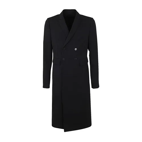 Sapio , Double Breasted Coat ,Black male, Sizes:
