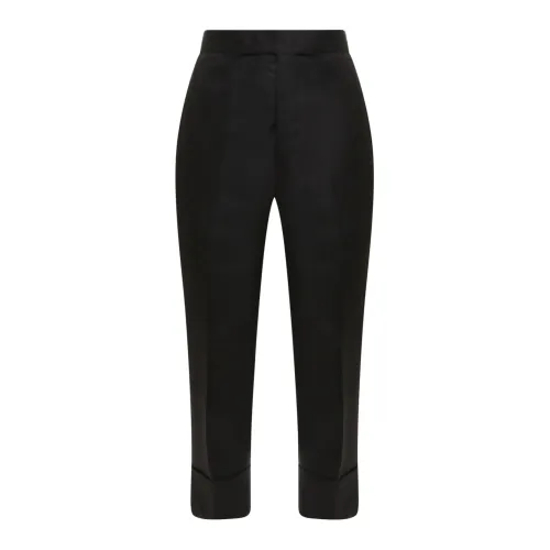Sapio , Elegant Black Trousers ,Black female, Sizes: