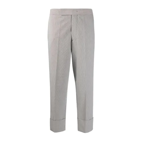 Sapio , Pied DE Poul Cotton Trousers ,Gray female, Sizes: