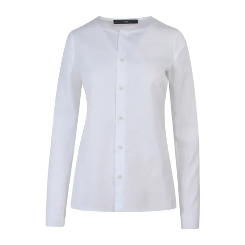 Sapio , Women`s Clothing Shirts White Ss22 ,White female, Sizes:
