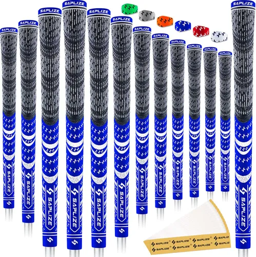 SAPLIZE Golf Grips Upgrade kit(13 Grips with 15 Tapes)