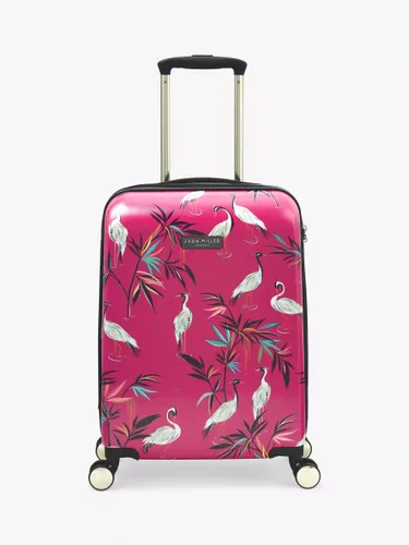 Sara Miller Pink Heron 54cm 4-Wheel Cabin Case - Pink - Unisex