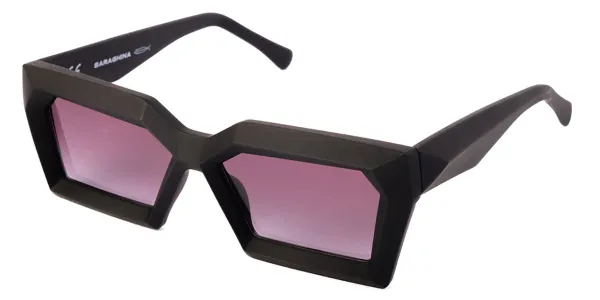 Saraghina ZEFIRO 115SLA Women's Sunglasses Black Size 55