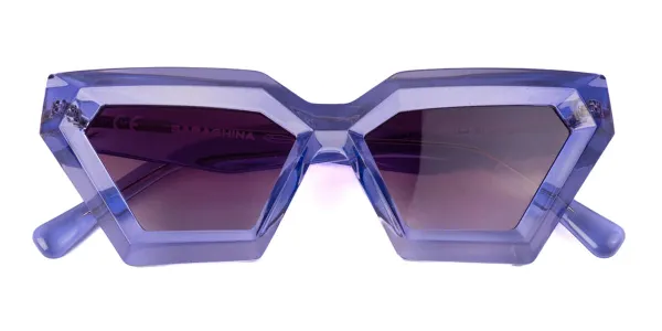 Saraghina ZEUS 589LLA Women's Sunglasses Purple Size 54