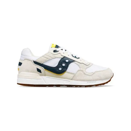 Saucony Mens White Navy Shadow 5000 Trainer