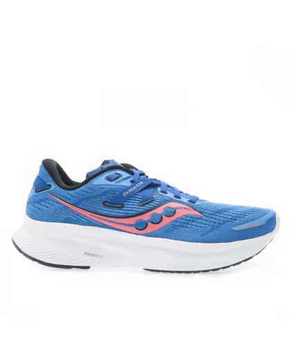 Saucony Womenss Guide 16 Trainers in Blue-White - Blue & White Mesh