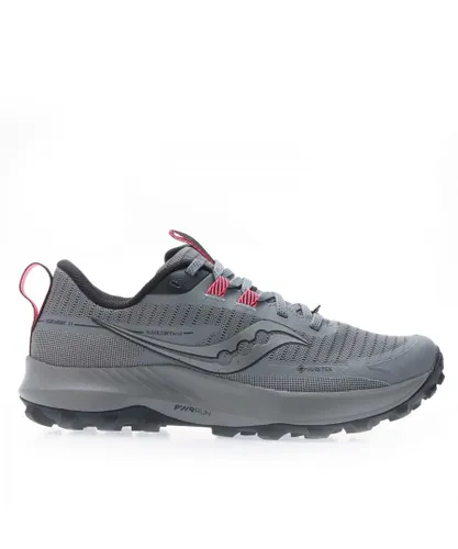 Saucony Womenss Peregrine 13 Gore-Tex Trainers in Grey Mesh