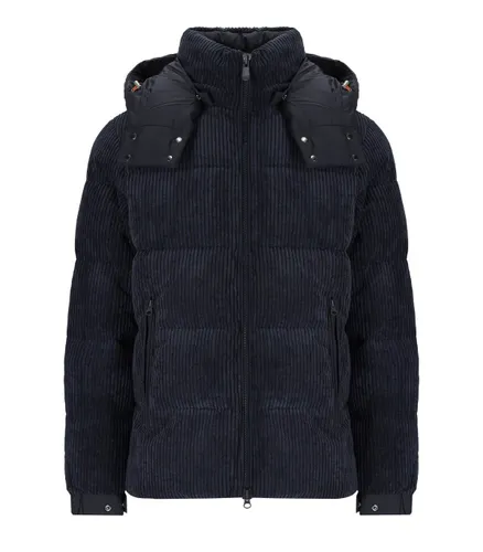 SAVE THE DUCK ALBUS BLUE HOODED PADDED JACKET