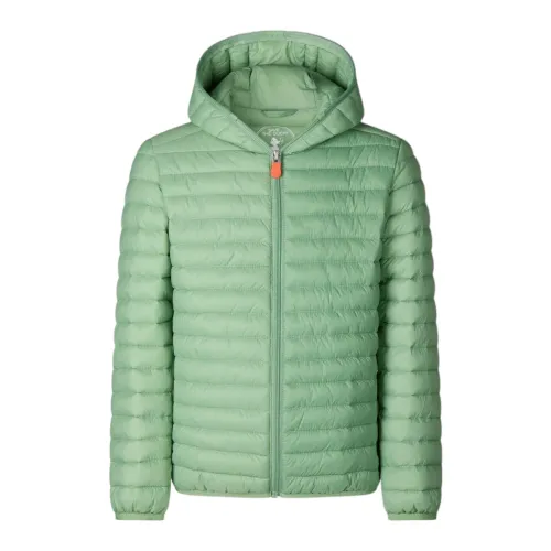 Save The Duck , Green Puffer Jackets ,Green female, Sizes: