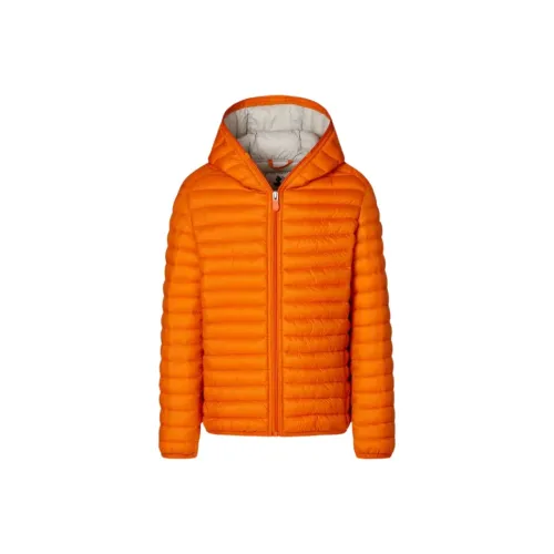 Save The Duck , Lightweight Warm Jacket for Boys ,Orange male, Sizes: