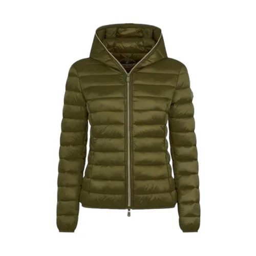 Save The Duck , Military Style Coats ,Green female, Sizes: