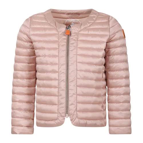 Save The Duck , Pink Quilted Down Jacket ,Pink unisex, Sizes: